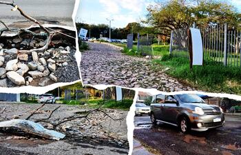 Ingreso al Centro Ambulatorio del IPS en mal estado.