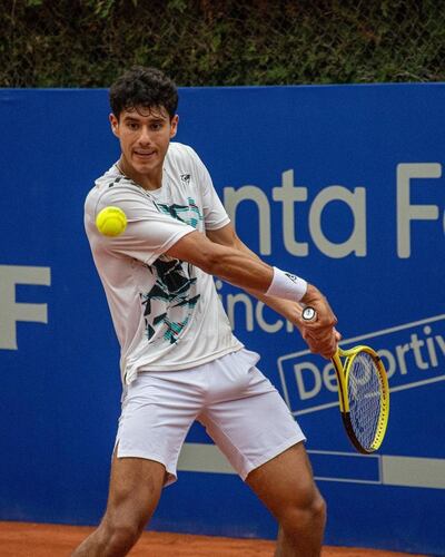 Daniel Vallejo tuvo una estupenda presentación ayer en el Challenger de Santa Fe donde venció al local Matías Descotto.