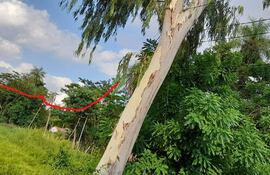 Vecinos de Ypané sufren cortes permanentes de la energía eléctrica por conexiones clandestinas.