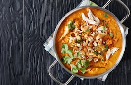 Lentejas con pollo.