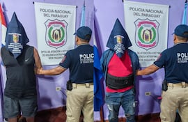 os detenidos Eriberto Araujo Alves (47) y Jorge Luis Estigarribia (39)