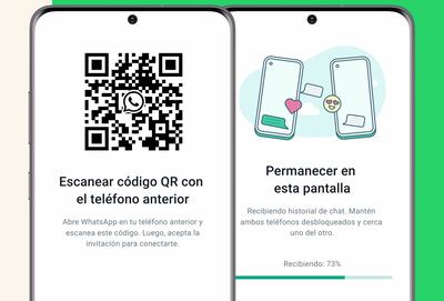 La plataforma de mensajería permite transferir el historial y los archivos a un nuevo 'smartphone' recurriendo a una copia en la nube o utilizando un cable para conectar los dos dispositivos. Desde este viernes también es posible hacerlo escaneando un código QR.