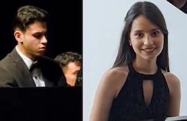 Los jóvenes pianistas Matías Irala y Romina Peralta serán solistas en el primer concierto de este ciclo.