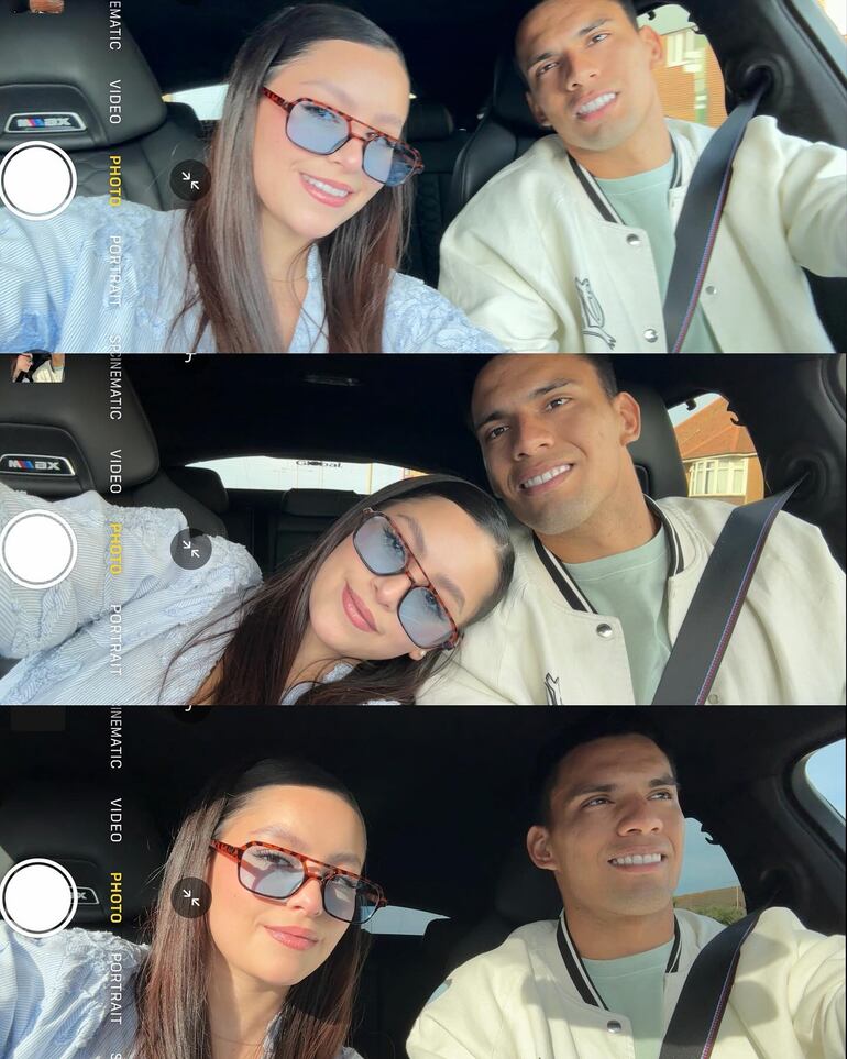 Geral Villagra y Diego Gómez se muestran muy enamorados. (Instagram/Geraldine Villagra)