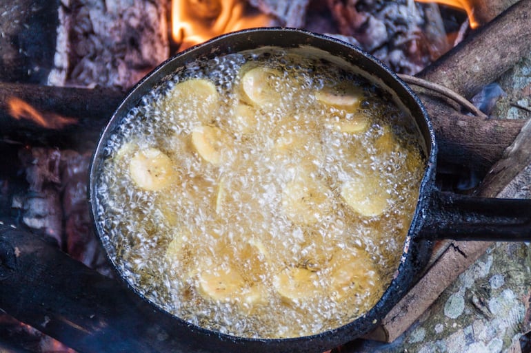 Banana frita, Parque Nacional Madidi, amazonía boliviana.