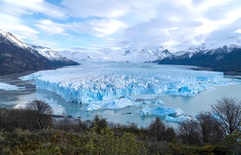 Glaciar Perito Moreno, en el parque nacionales Los Glaciares, cerca de El Calafate, en Argentina.