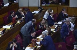 Sesión de la Cámara de Senadores.