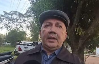 El electo intendente interino en Caapucú, Rubén Pedrozo (ANR).