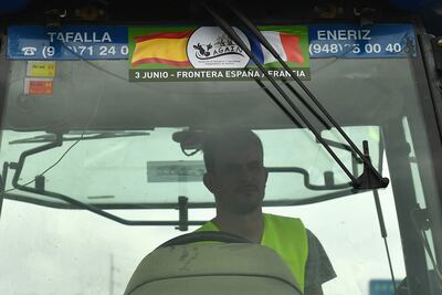 Más de mil agricultores participan en una nueva protesta en Bruselas.