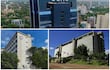 La torre de Ueno; el Edificio Facundo Insfrán de jubilaciones del IPS y la sede del BCP.