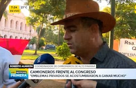 El líder de los camioneros fue acusado por delitos ambientales por la explotación irregular de una cantera en Minga Guazú.
