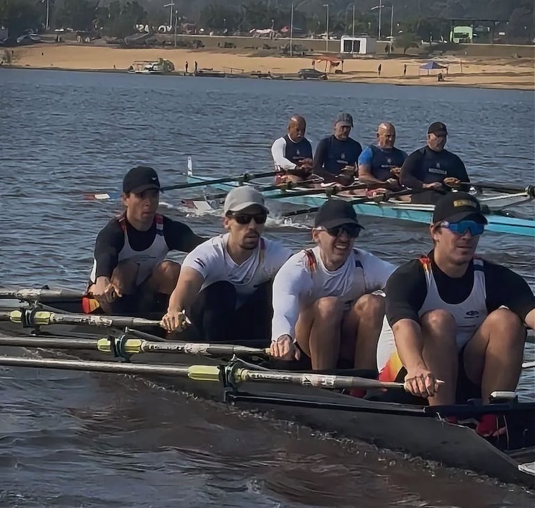 Los muchachos de la categoría Master, en las justas desarrolladas este sábado en la Bahía.