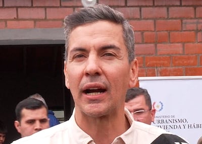 El presidente de Paraguay Santiago Peña
