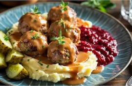 Köttbullar, albóndigas suecas.