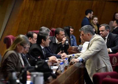 Sesión de la cámara de diputados.