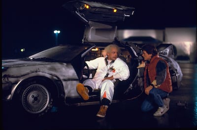 El DeLorean de “Volver al Futuro”.