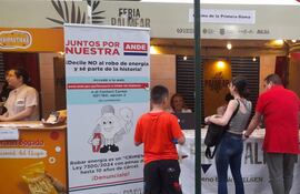 La ANDE estuvo presente con un stand en la Feria Palmear 2024.