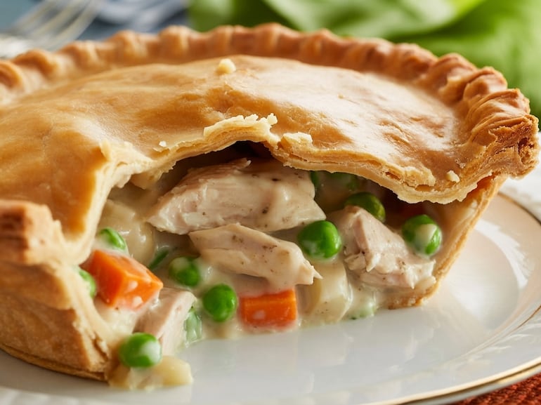 Pastel de pollo.