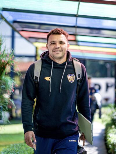 Fernando Benítez Aguirre (26 años), durante el arribo de la comitiva del Sportivo Luqueño al Puma Resort de Juan León Mallorquín.