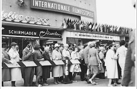 Berlinale, 1961. Zoo Palast. Foto de Heinz Köster.