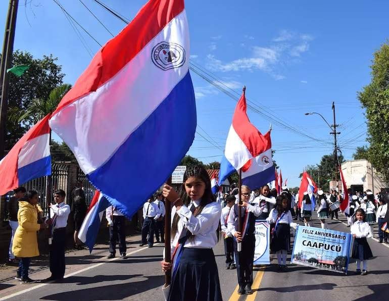 El programa de Caapucú, prevé desfile estudiantil, cívico y militar se prevé para mañana a partir de las 09:00 sobre la Ruta PY01.