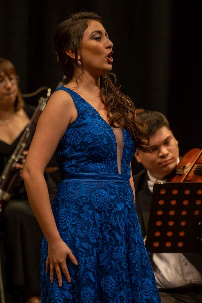 La soprano paraguaya Alejandra Meza