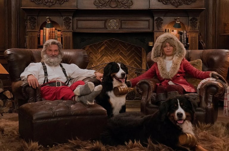 Kurt Russell y Goldie Hawn en "Crónicas de Navidad".