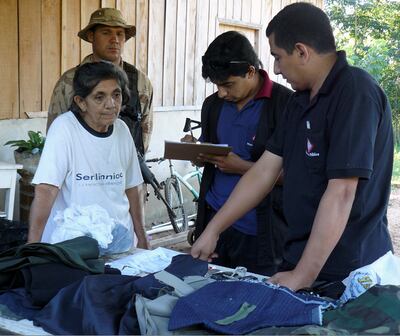 Febrero 2010: Allanaron vivienda de Mariana Ayala y encontraron telas “paraí”. Archivo.