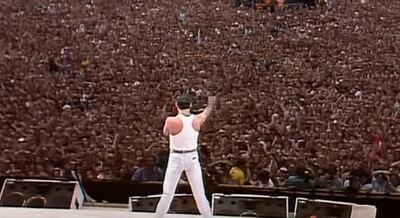 Freddy Mercury en el Live Aid