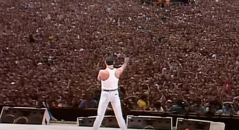 Freddy Mercury en el Live Aid