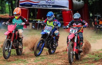 Este domingo la cita para participar del campeonato de Velocross en Ybycuí.