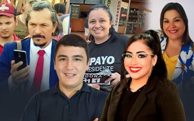 Los cinco senadores electos de Cruzada Nacional, el partido político liderado por Paraguayo Cubas.