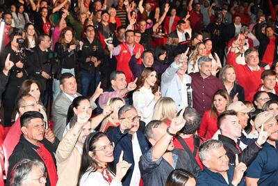 Los colorados disidentes estuvieron en un mitin político de Roberto González Vaesken. 