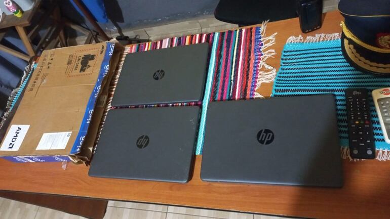 Objetos que fueron recuperados durante el procedimiento.