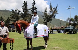 El Tte. 1° Juan C. Melgarejo obtuvo la medalla de plata en el Sudamericano Militar de Equitación 2026 "Copa Ejército Ecuatoriano".