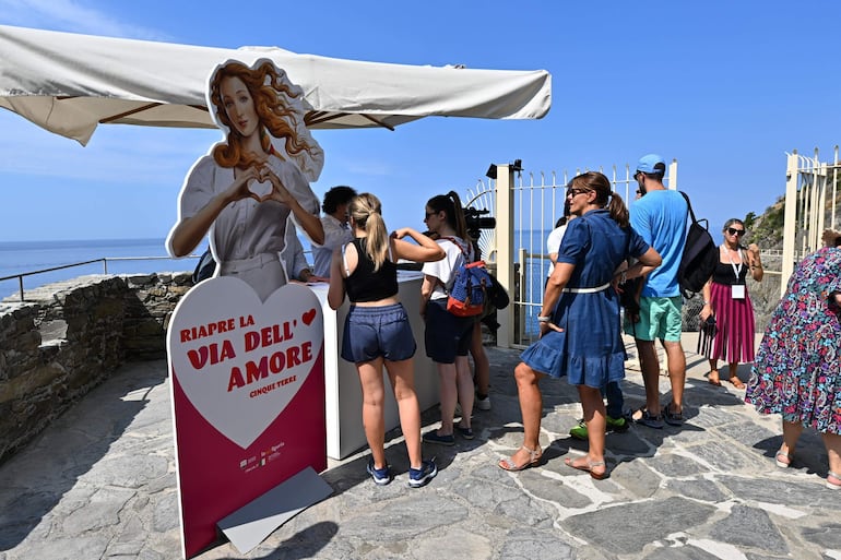 'Via dell'amore' en Cinque Terre, Liguria (Italia).