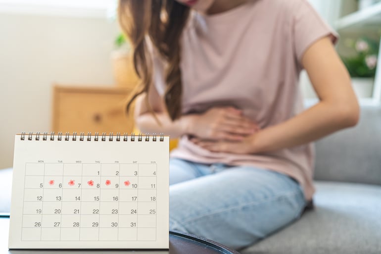 Concepto de menstruación.