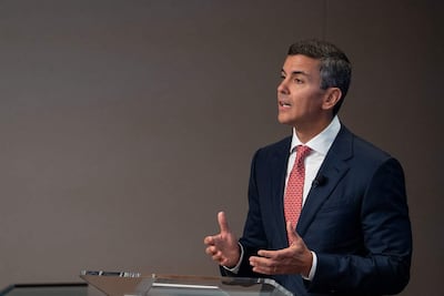 El presidente Santiago Peña.