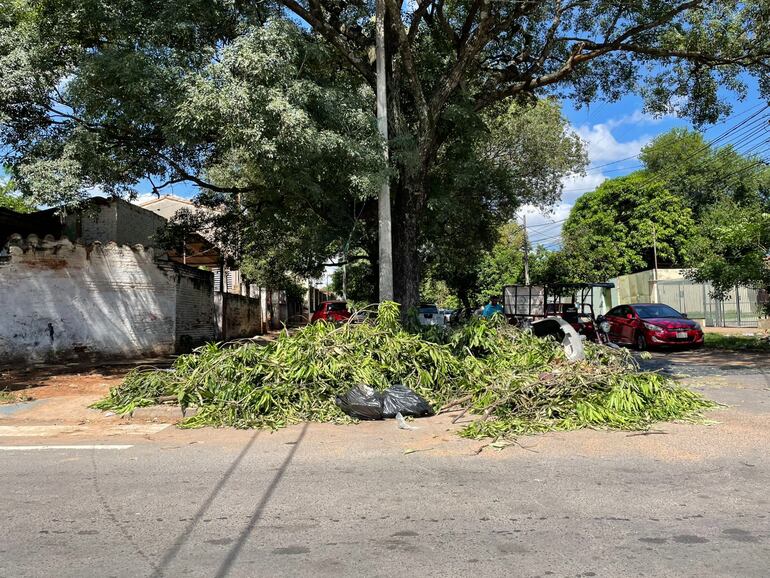 Otro vertedero, sobre José Asunción Flores y 33 Orientales, Asunción.