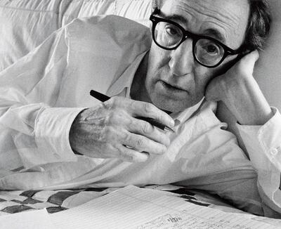 Woody Allen fotografiado en 1996 por Arnold Newman.