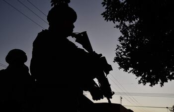 Un soldado colombiano en la provincia de Santander.