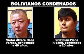 Víctor Álvaro Roca Vargas, condenado a 30 años de pena ordinaria más 10 años de medidas de seguridad, y Cristhian Picha Ricaldi, condenado a 15 años de pena ordinaria más 5 años de medidas de seguridad.