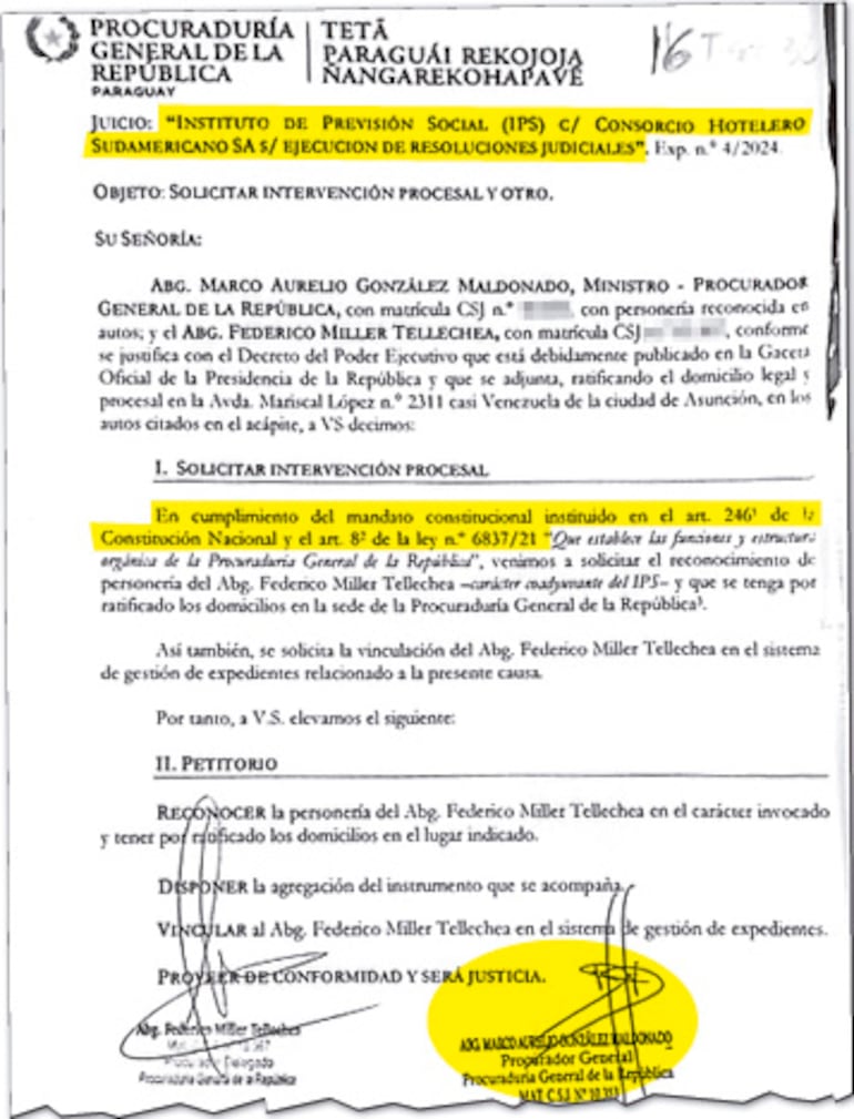 Seis meses después del finiquito del juicio, la PGR vuelve a solicitar intervención del expediente.