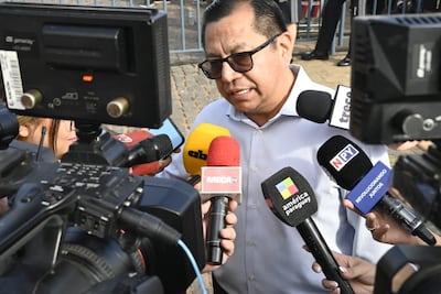 El ministro Tadeo Rojas, tras la misa central de Caacupé este 8 de diciembre del 2025.