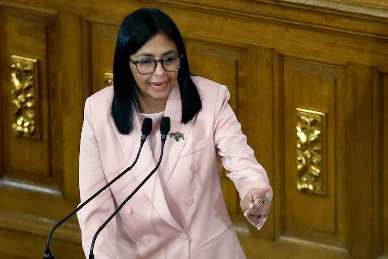 Delcy Rodríguez, presidenta interina de Venezuela.