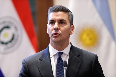 El presidente Santiago Peña.