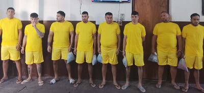 De izq. a der.: Francisco Tobías Barreto Morínigo, Nelson David Roa Ríos, Francisco Javier Espínola, David Valdez Romero, Cristian Antonio Brítez, Kevin David Escobar López, Fares Dan Ortiz Deleón y Juan Salvador Echeverría Ortega.