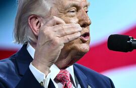 Donald Trump, presidente de Estados Unidos. Lanzó una nueva amenaza a Cuba.