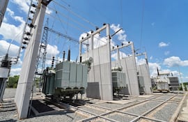 Vista parcial de la Substación de Altos, de la ANDE.