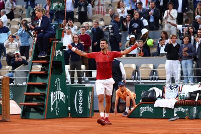 Novak Djokovic le ganó en cinco sets al argentino Francisco Cerúndolo